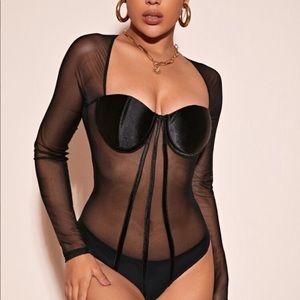 Brand never worn black mesh bodysuit